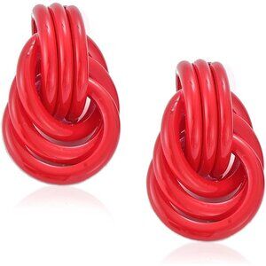 Chunky Gold Earrings Brass Drop Dangle Jewelry for Women Party Casual